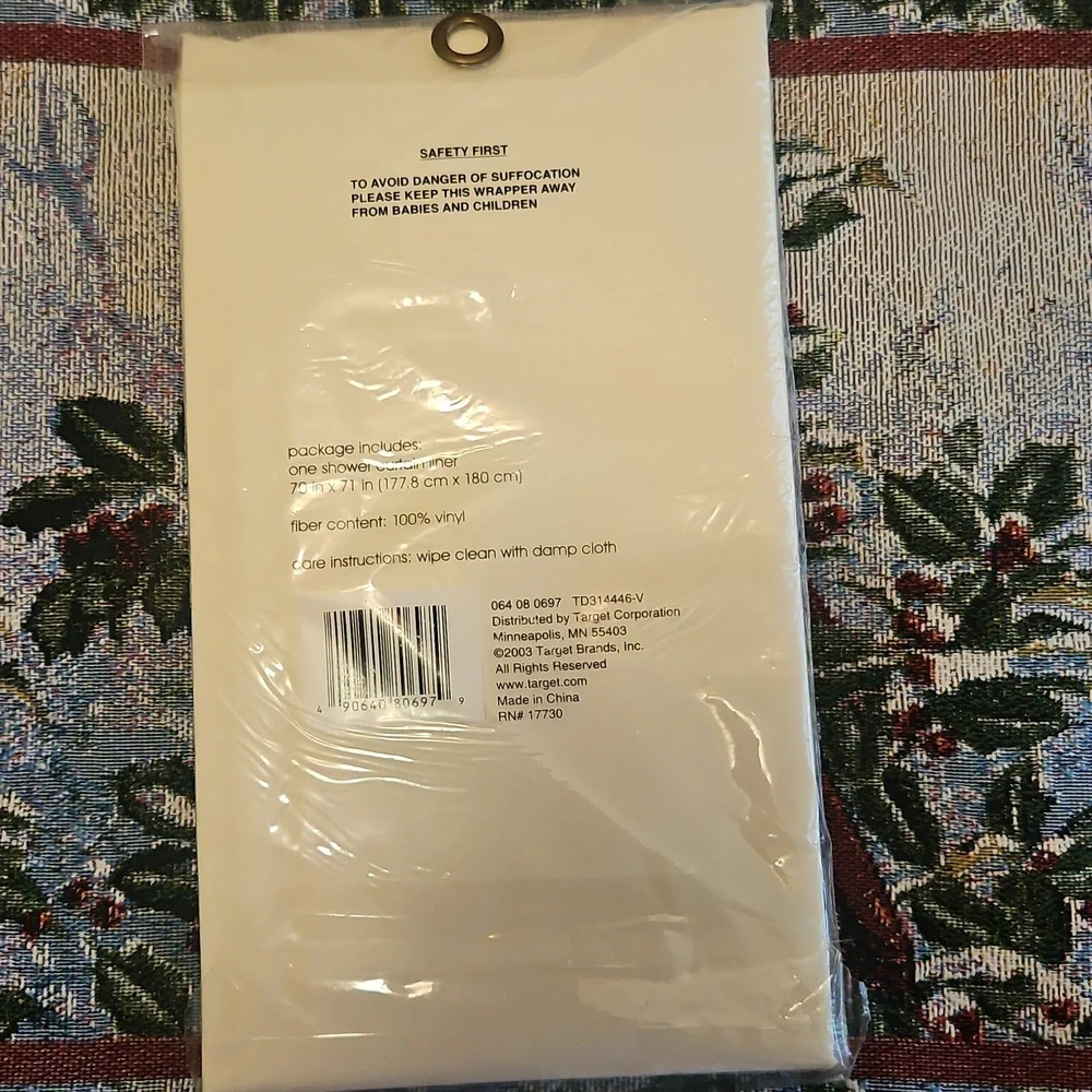 Shower Curtain Liner Yellow From TARGET NEW 70X71